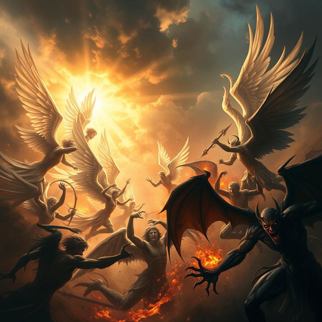 Battle Angels and Demons: Epic Showdown You Cant Miss