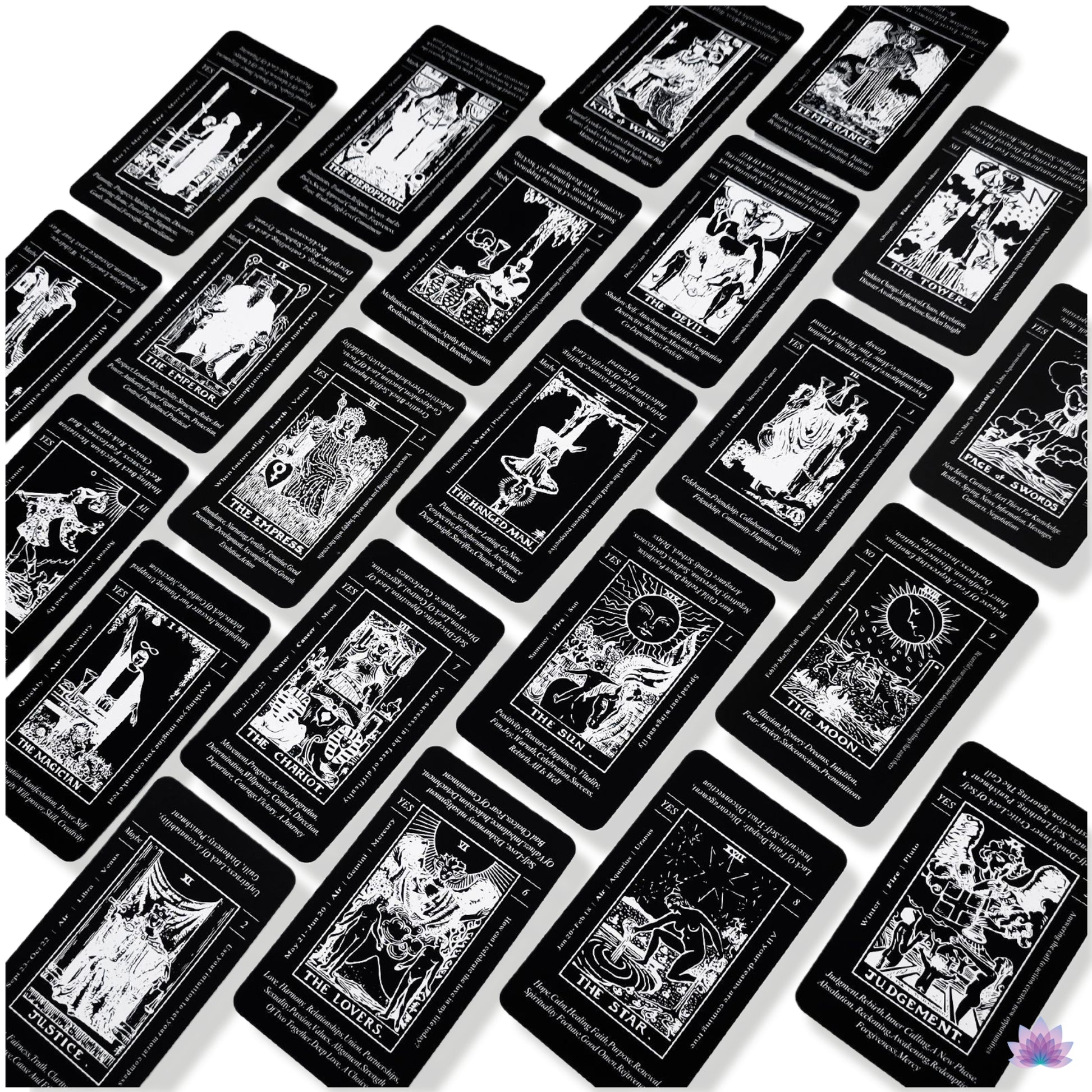 Black White Tarot Cards: Meanings and Interpretations