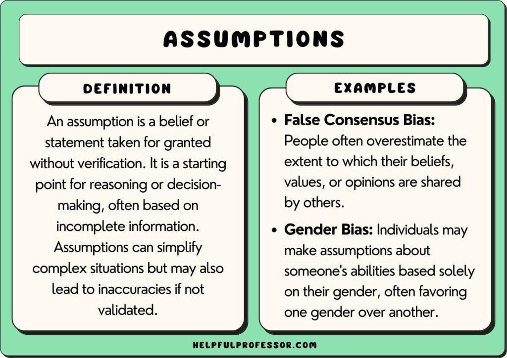 Assumption Psychology: What Is It and How It Works?