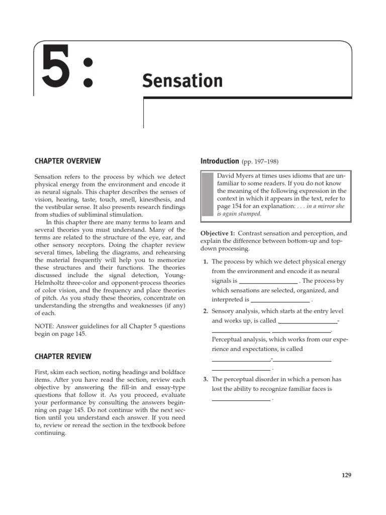 AP Psychology Module 5: Sensation Simplified and Explained