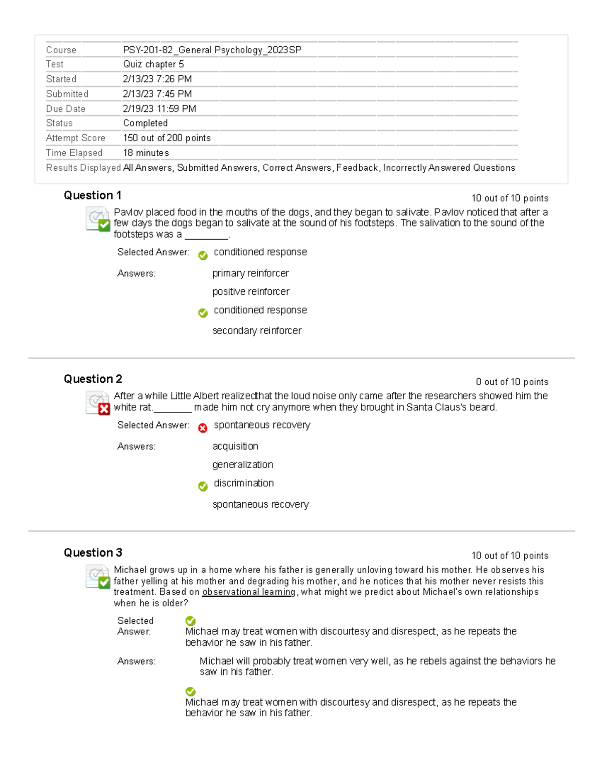 Need Help With Chapter 5 Psychology Quiz? Try This!