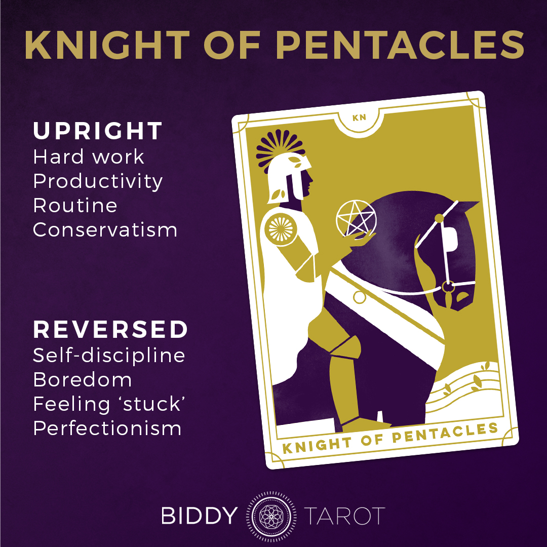 Knight of Pentacles Tarot Card What Does It Mean for Love and Career