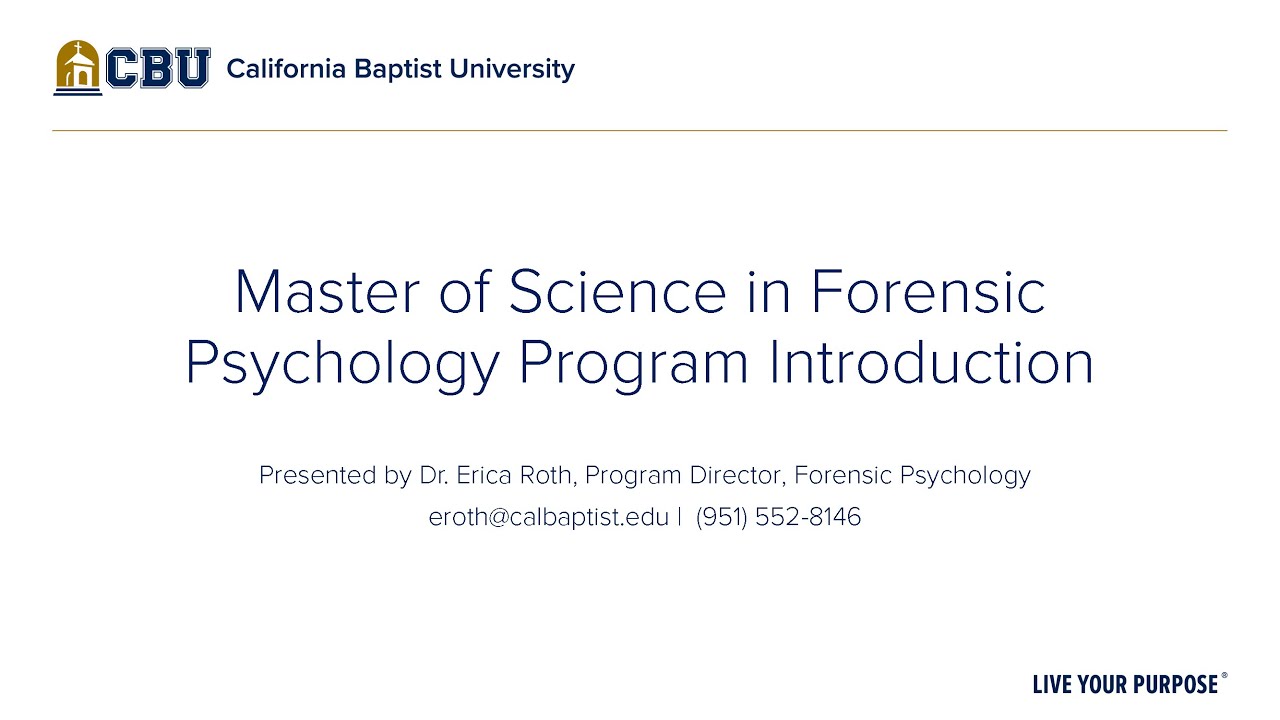 cbu forensic psychology program: Everything you need to know.