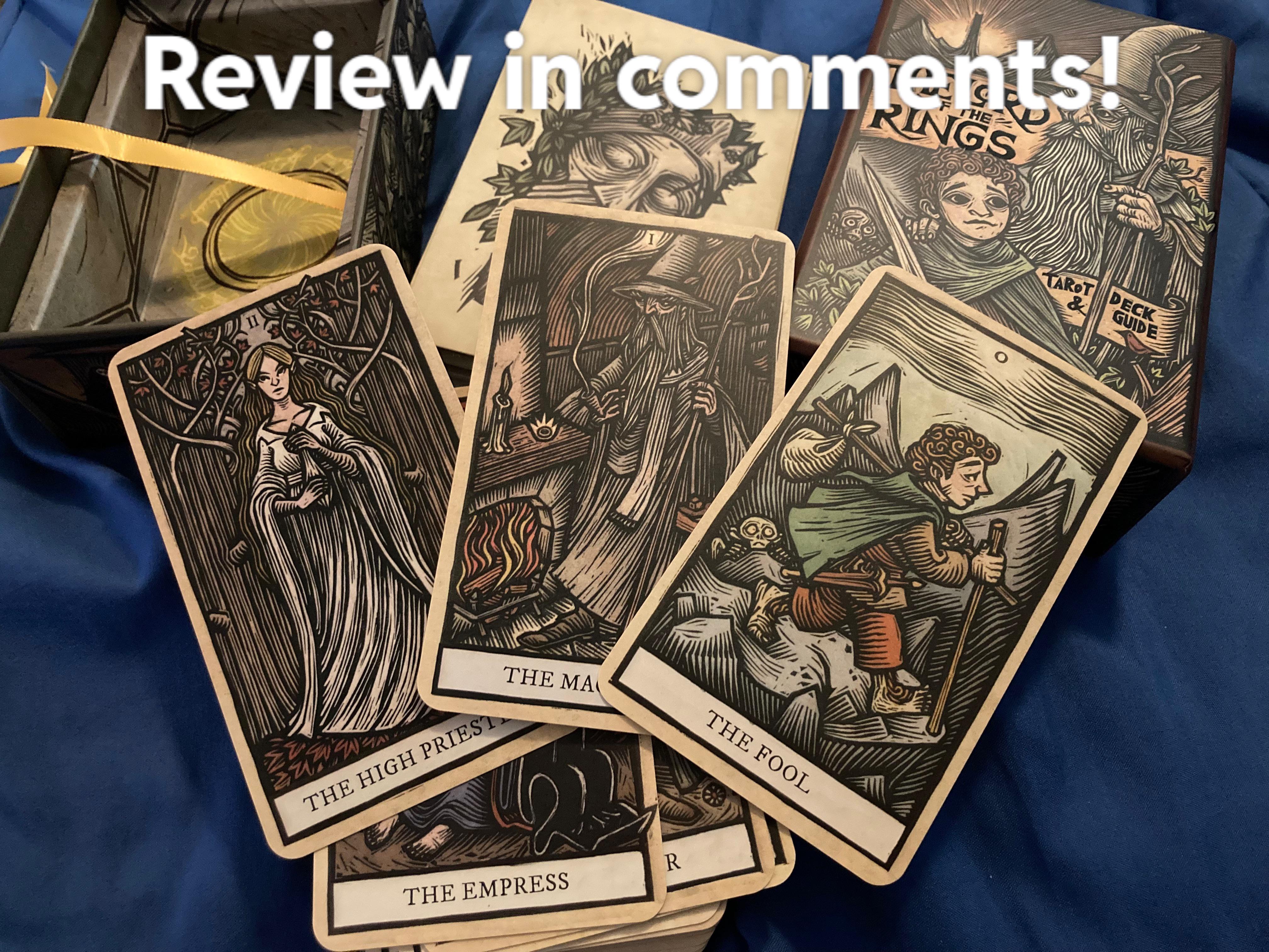 Lord of the Rings Tarot: Unboxing and First Impressions -  What Are The Cards Like?