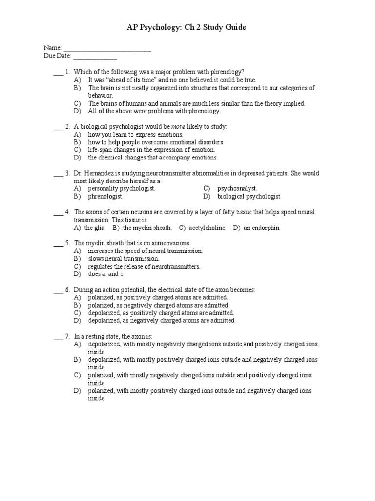 Chapter 2 AP Psychology:  Easy Guide to Ace Your Exam