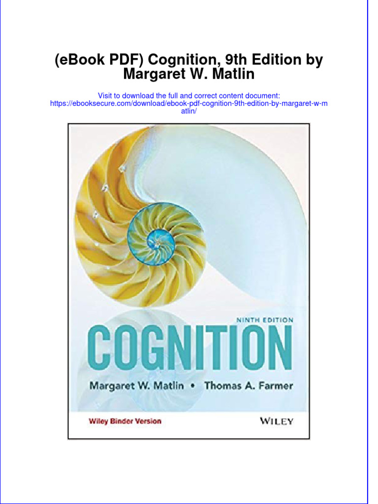 Cognitive Psychology 9th Edition Free Download: Your Full PDF Guide