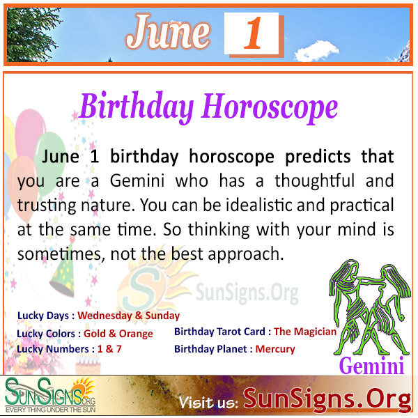 June 1st Birthday Horoscope: What Does It Say About You?