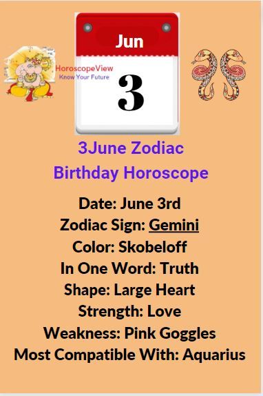 june 3rd birthday horoscope: What does it mean to be a Gemini today?