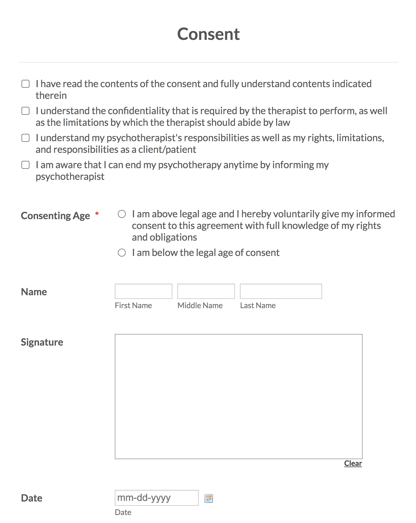 Need a Consent Form Psychology Example? (See What to Expect Before Starting Therapy)