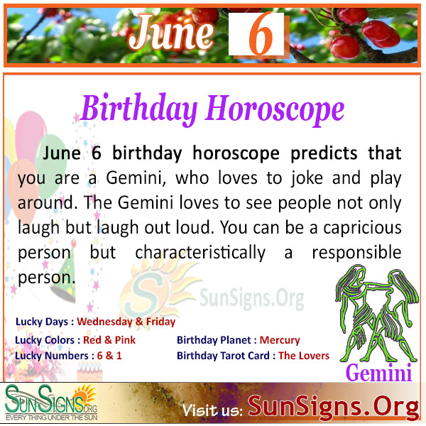 June 6th Birthday Horoscope: See What the Stars Say About You Today and Tomorrow