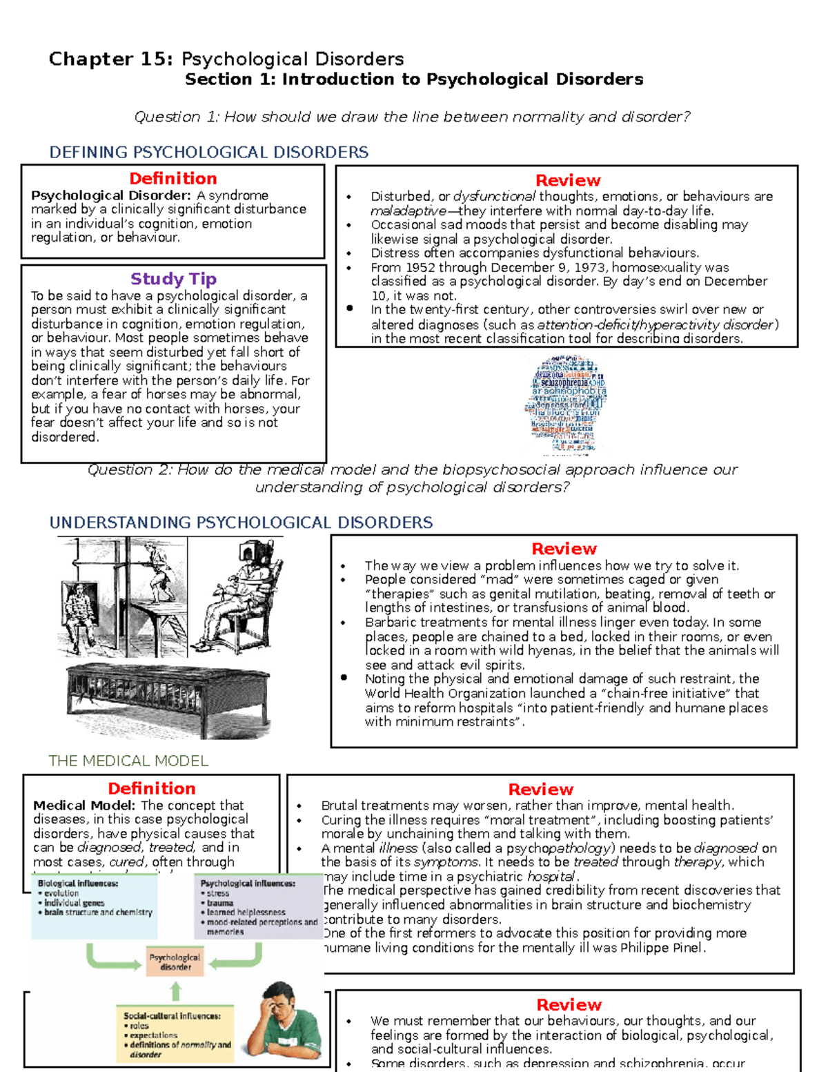 Chapter 15 Psychological Disorders: What You Need to Know in Simple Terms