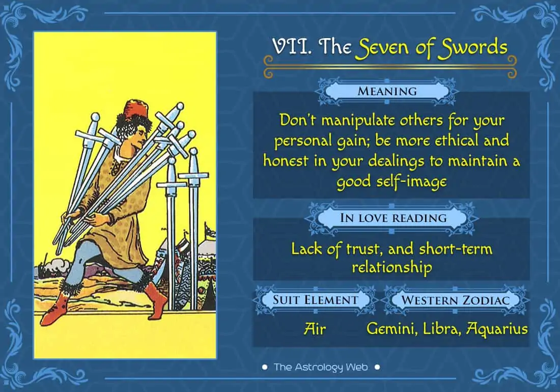 Seven Swords Tarot In Love? What Does It Really Mean?