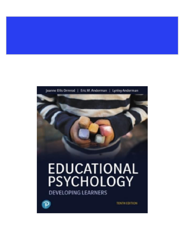 Educational Psychology Developing Learners 10th Edition PDF: Get Your Free Copy Now!