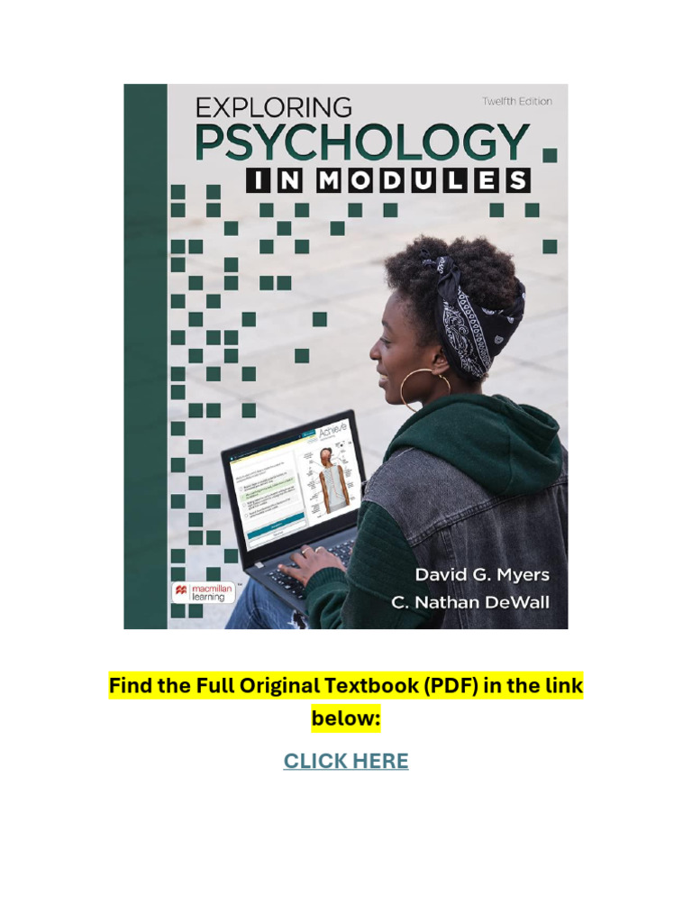 Need Exploring Psychology Myers 12th Edition PDF? Find the Full Book Download Now!